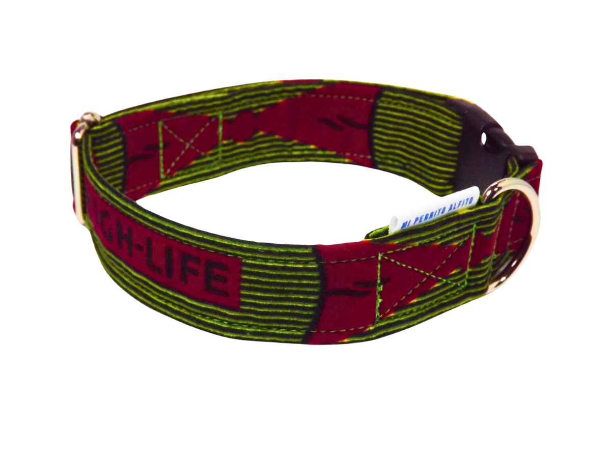 African Style, Adjustable Flat Dog Collar – Durable, Comfortable, and Stylish for Your Pet