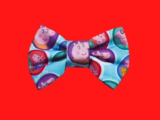 Peppa Pig, Elegant Dog Bowtie with Elastic Collar Strap