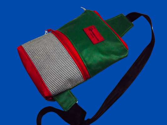 Green Stylish Sling Bag – Spacious Design with Built-In Key Fob