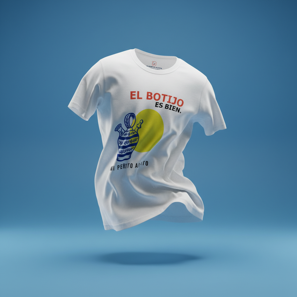 T-Shirt "El Botijo es bien" Classic Fit - camiseta, algodón, clásica, unisex, hombre, mujer - Mi Perrito Alfito