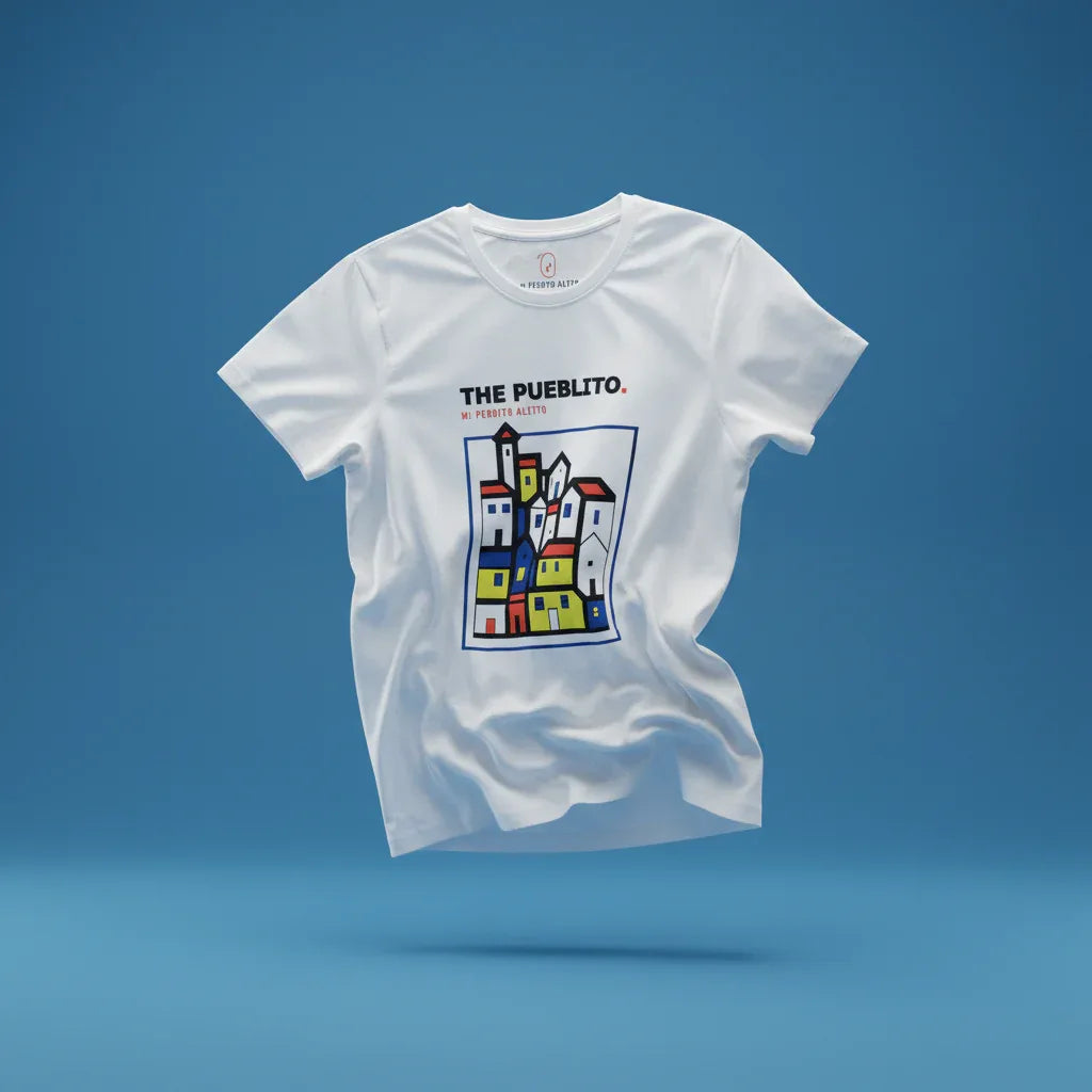 T-Shirt "The Pueblito" Classic Fit - camiseta, algodón, clásica, unisex, hombre, mujer - Mi Perrito Alfito