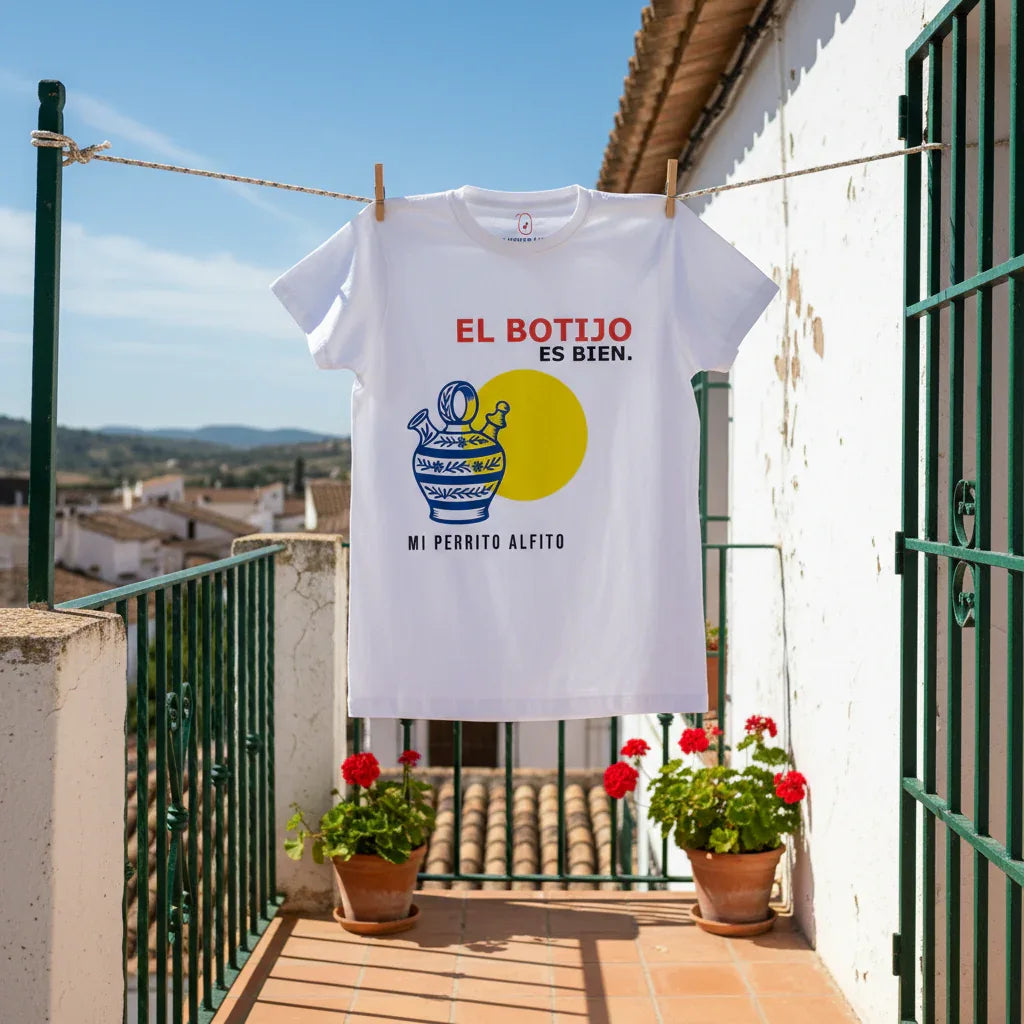 T-Shirt "El Botijo es bien" Classic Fit - camiseta, algodón, clásica, unisex, hombre, mujer - Mi Perrito Alfito