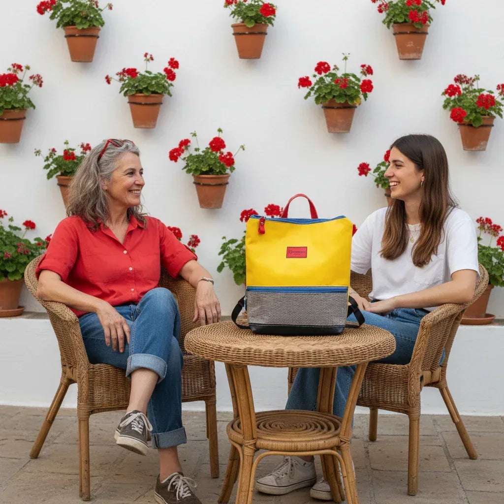 Mochilas - Colección "Good chulapismo" | Amarillo limonada - Mi Perrito Alfito
