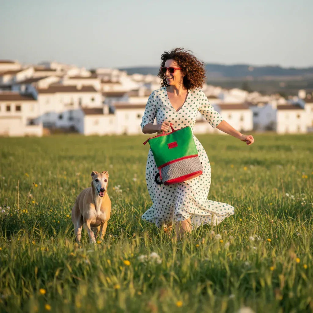 Mochilas - Colección "Good chulapismo" | Verde pradera - Mi Perrito Alfito