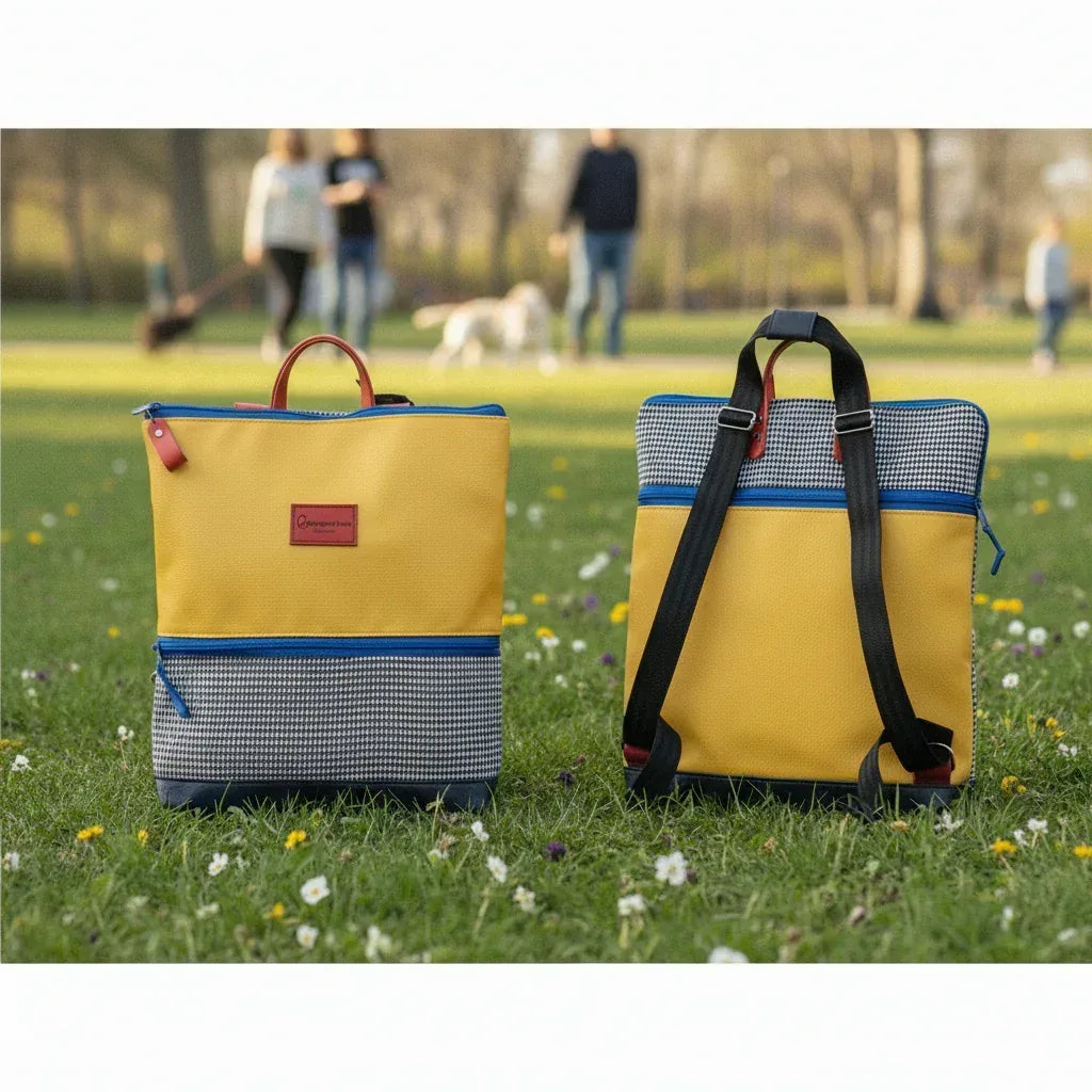 Mochilas - Colección "Good chulapismo" | Amarillo limonada - Mi Perrito Alfito