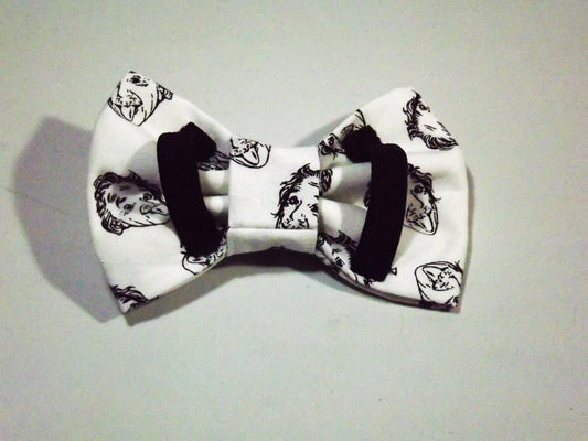 Chulapo,  Elegant Dog Bowtie with Elastic Collar Strap