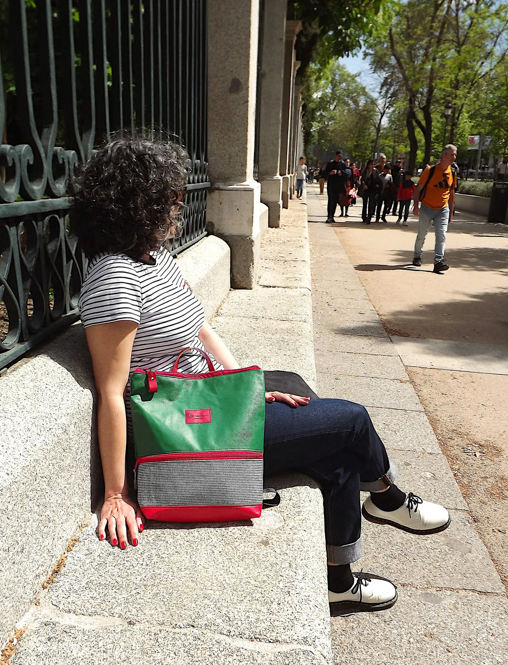 Mochilas - Colección "Good chulapismo" | Verde pradera - Mi Perrito Alfito