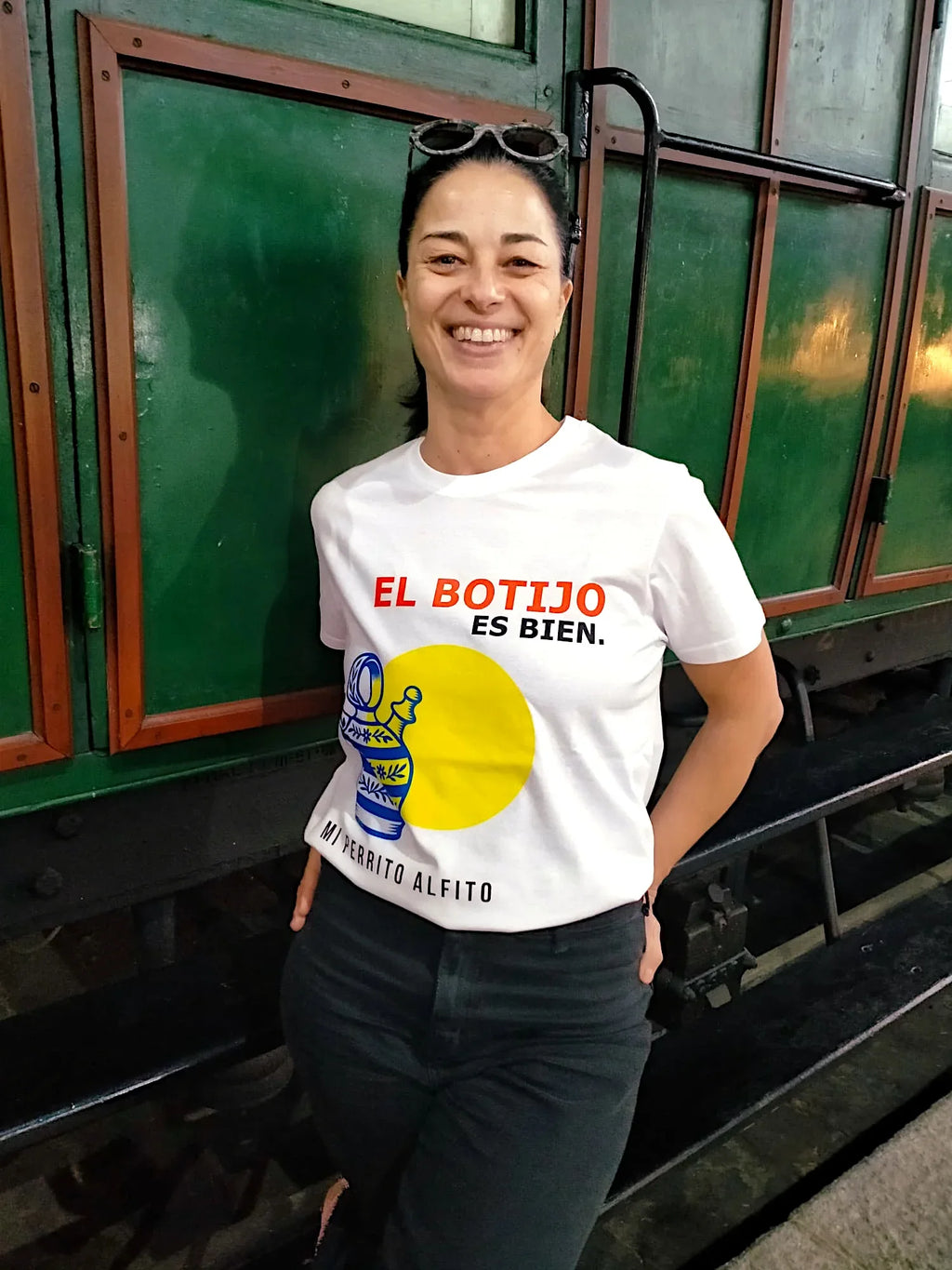 T-Shirt "El Botijo es bien" Classic Fit - camiseta, algodón, clásica, unisex, hombre, mujer - Mi Perrito Alfito