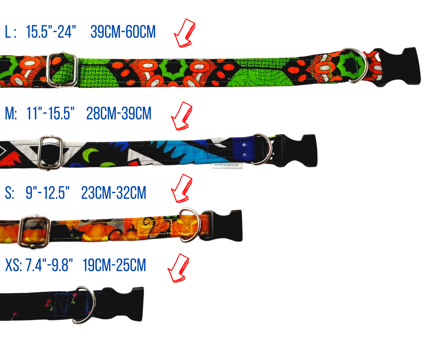 Rainbow Adjustable Flat Dog Collar – Durable, Comfortable, and Stylish for Your Pet