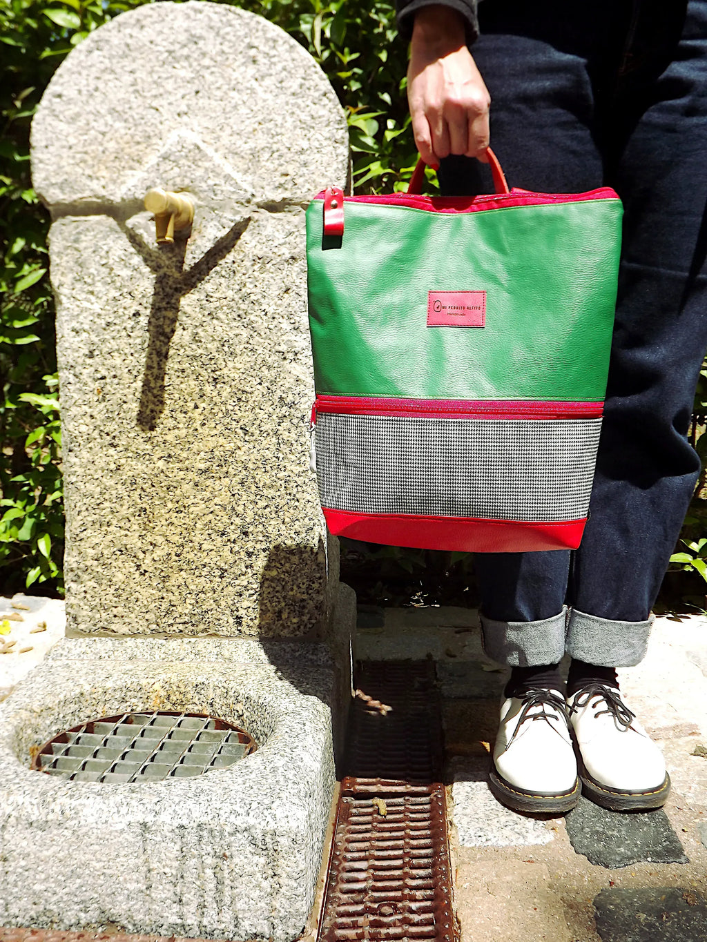 Mochilas - Colección "Good chulapismo" | Verde pradera - Mi Perrito Alfito